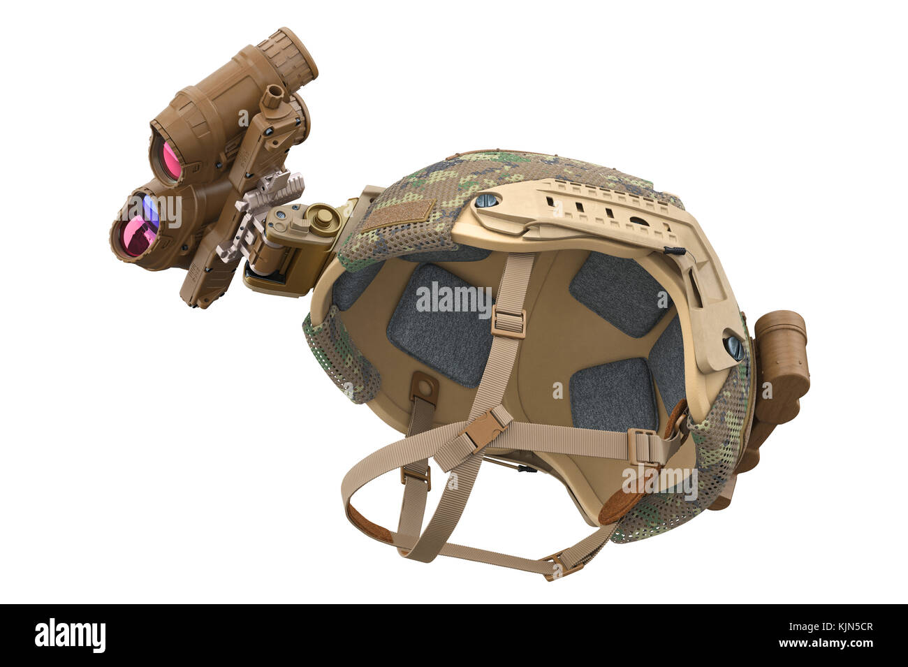 Helm militärischen Schutz Stockfoto