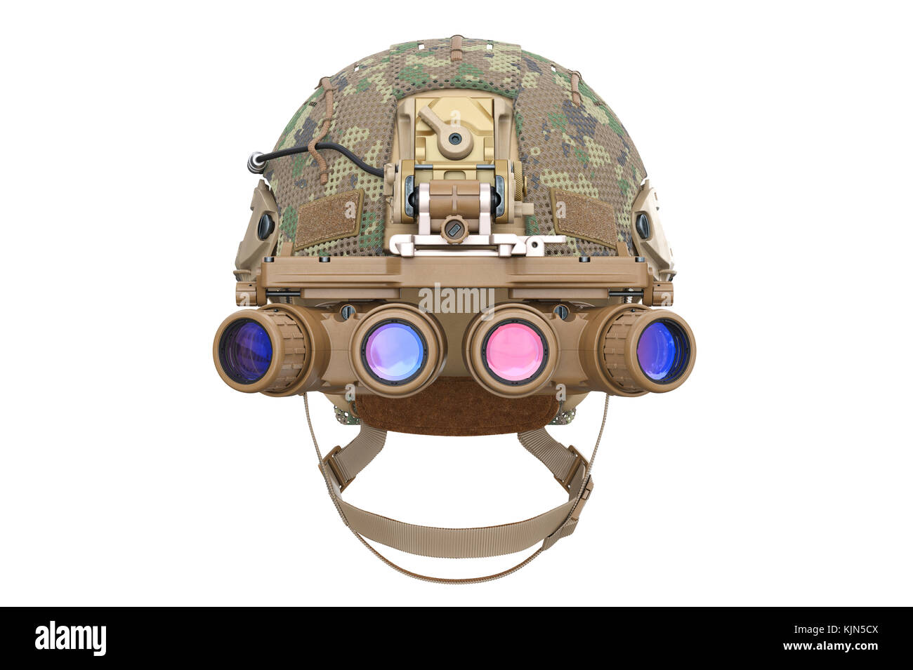 Helm nacht Schutzbrille, Vorderansicht Stockfoto