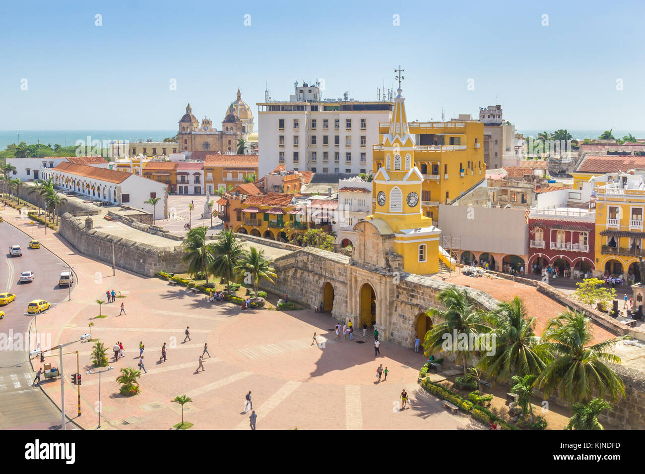 Torre del Reloj | Cartagena de Indias | Kolumbien Stockfoto
