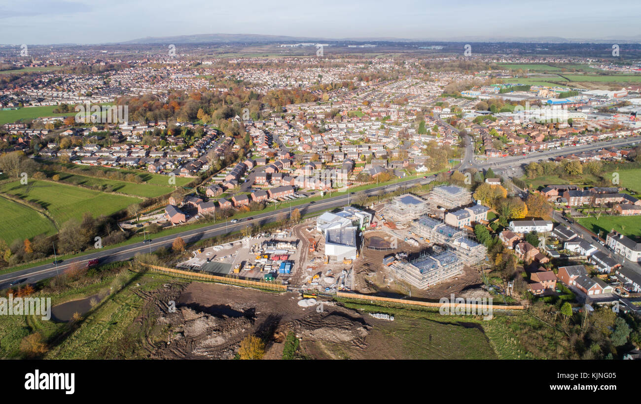 Astley Punkt Entwicklung im Astley Green. Astley, Greater Manchester, UK Stockfoto