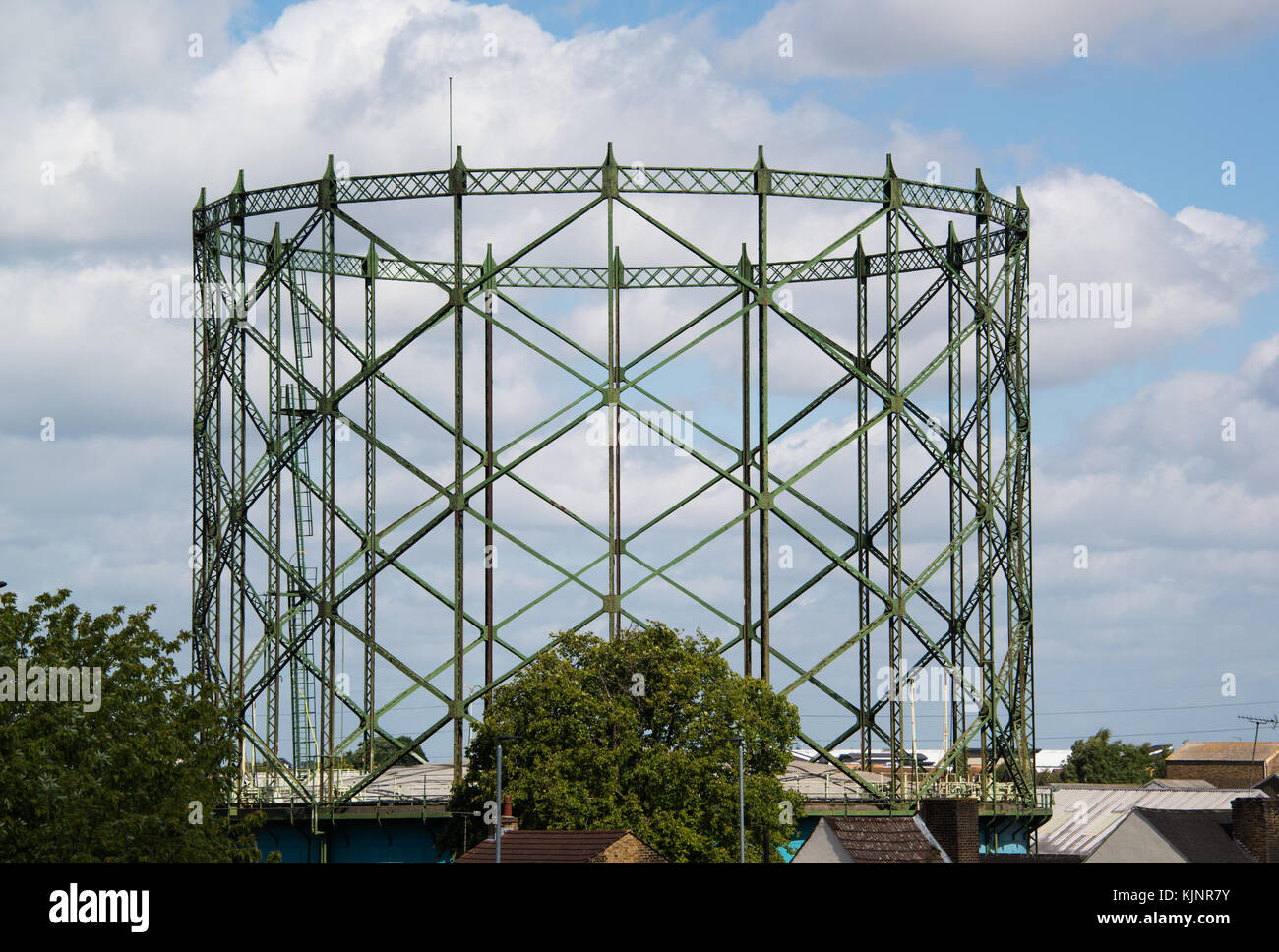 Gasometer Stockfoto