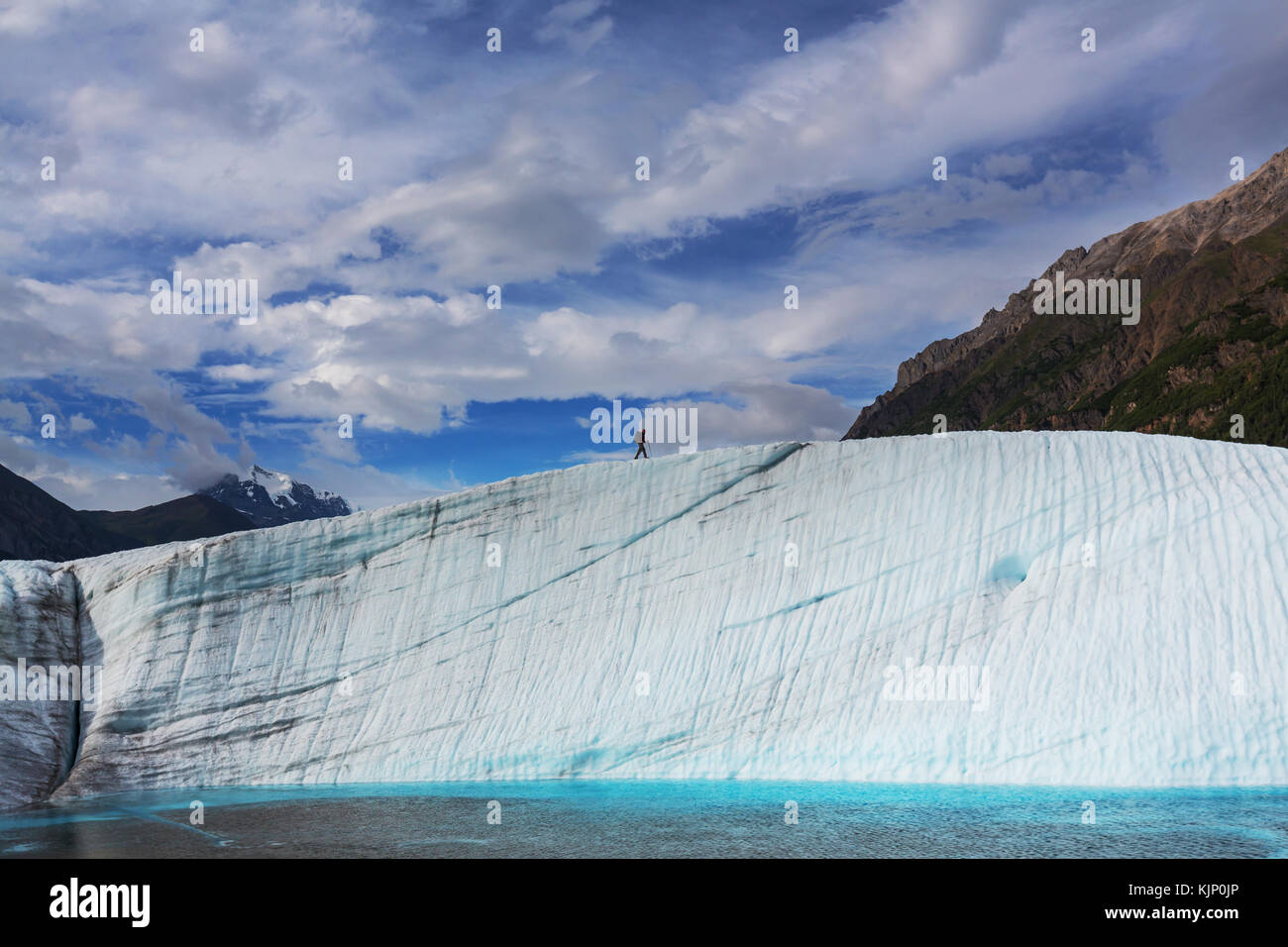 See am kennicott Glacier, wrangell - St. Elias National Park, Alaska Stockfoto