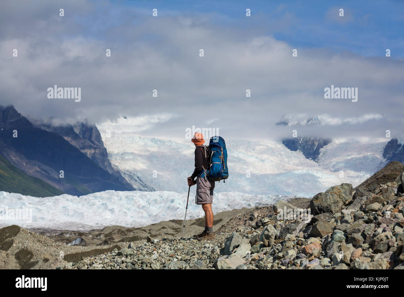 See am kennicott Glacier, wrangell - St. Elias National Park, Alaska Stockfoto