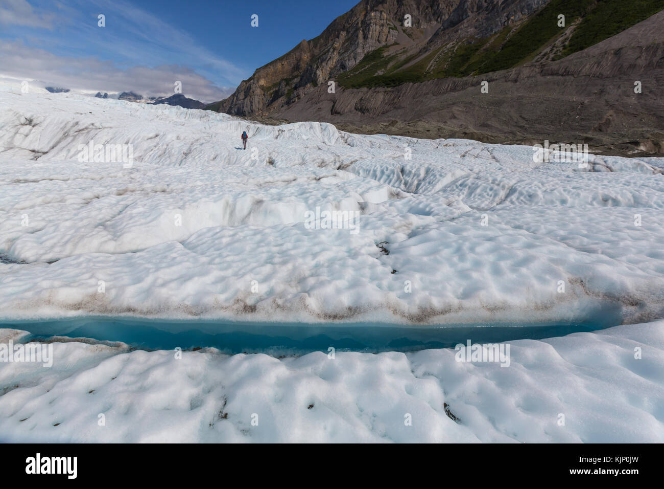 See am kennicott Glacier, wrangell - St. Elias National Park, Alaska Stockfoto