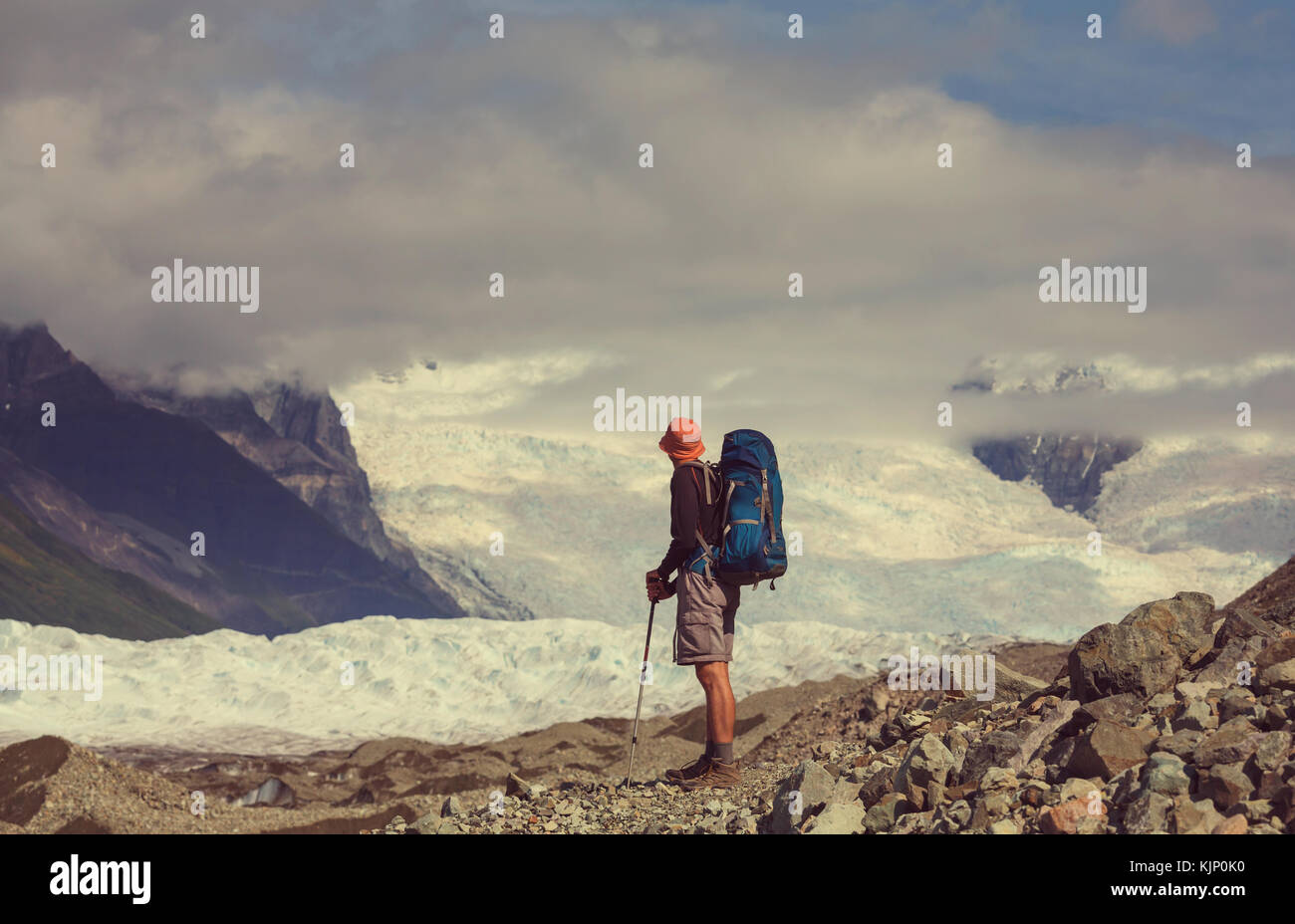 See am kennicott Glacier, wrangell - St. Elias National Park, Alaska Stockfoto