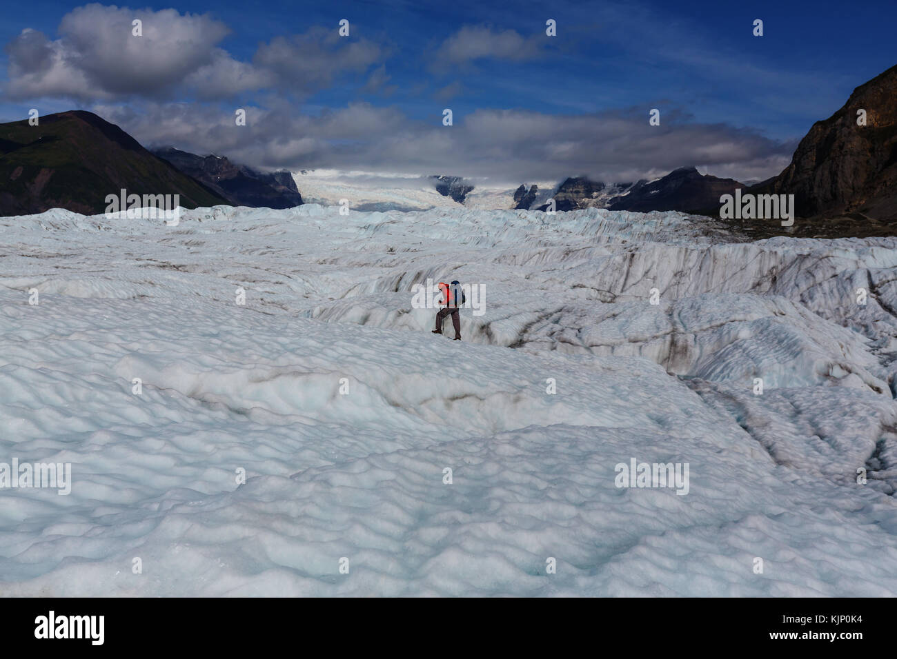 See am kennicott Glacier, wrangell - St. Elias National Park, Alaska Stockfoto
