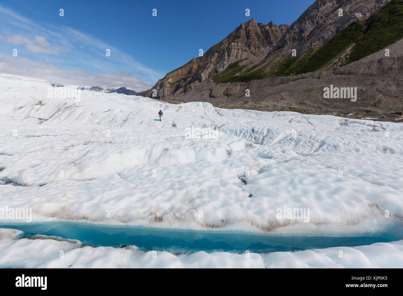 See am kennicott Glacier, wrangell - St. Elias National Park, Alaska Stockfoto