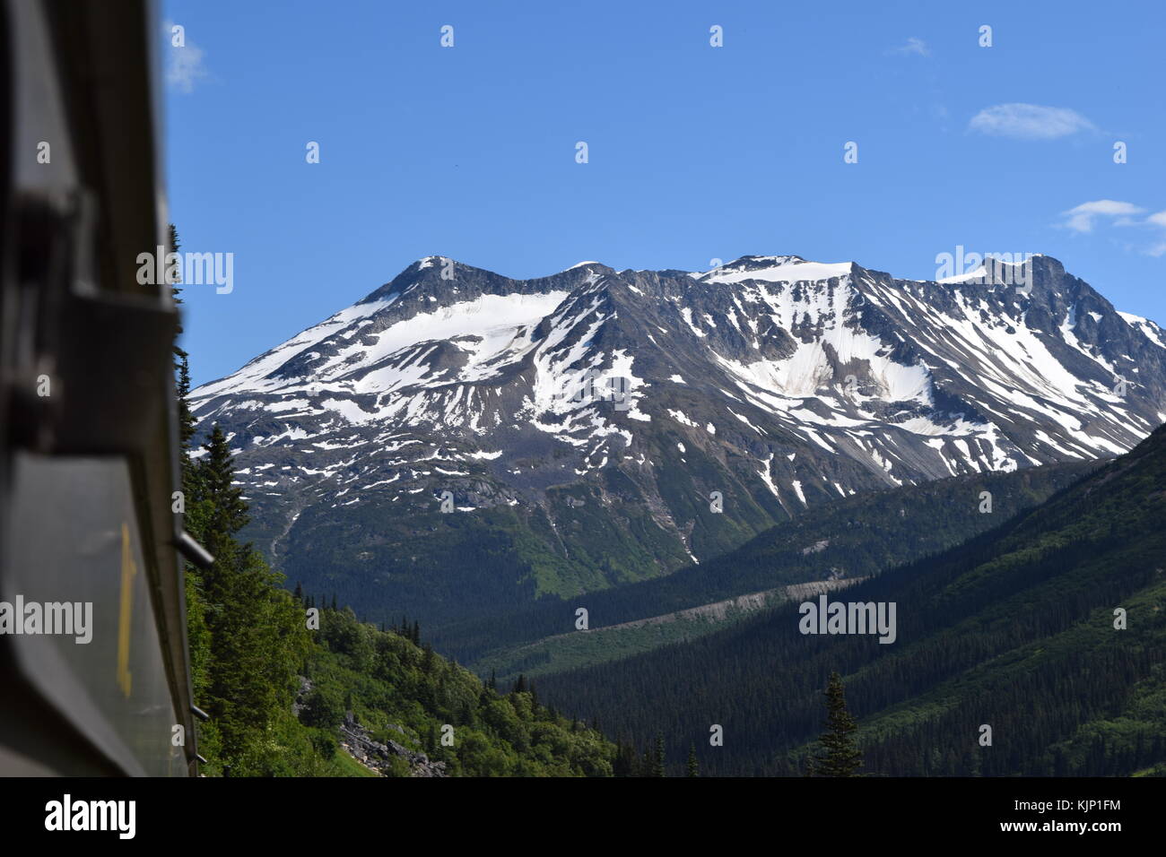 Alaskan Snowy Mountain Stockfoto