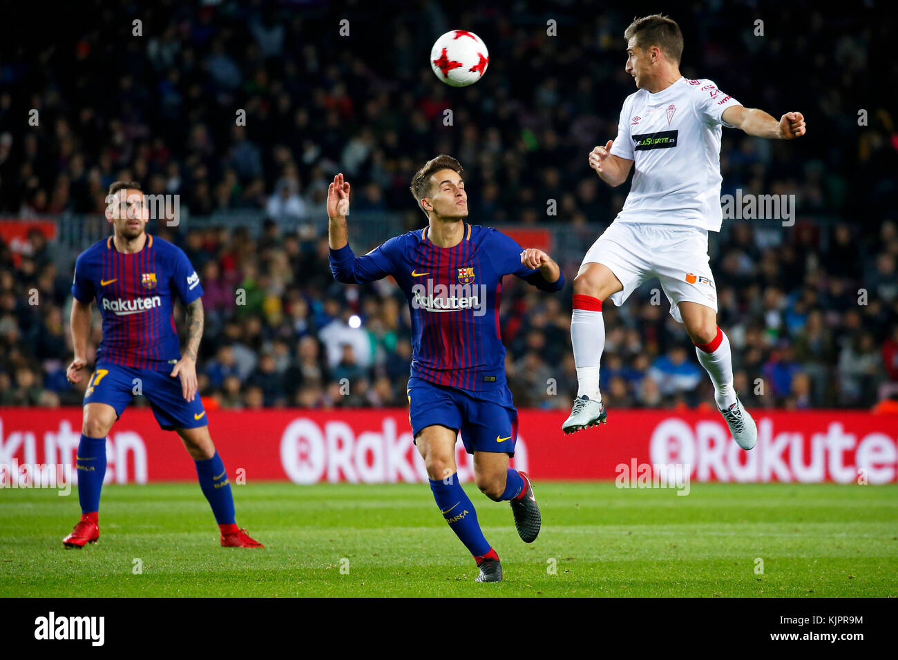 Denis Suarez während des Spiels zwischen FC Barcelona und Real Murcia CF, das dem Spiel La Copa del Rey am 29. November 2017 entspricht. Quelle: Gtres Información más Comuniación online, S.L./Alamy Live News Stockfoto