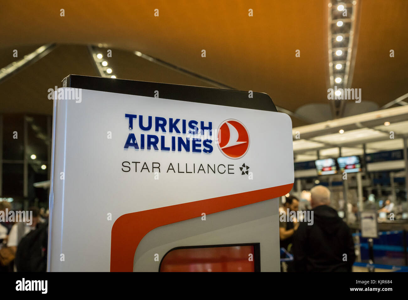 Turkish Airlines Frankfurt Check In Schalter www.alamy.de