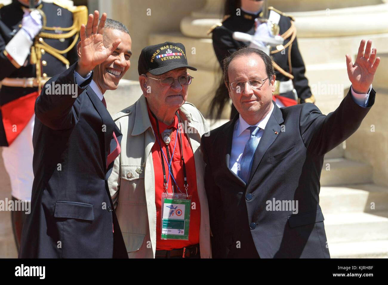 PARIS, FRANKREICH - 2014: DATEIFOTOS - Francois Hollande, Präsident Barack Obama Leute: Francois Hollande, Präsident Barack Obama Stockfoto