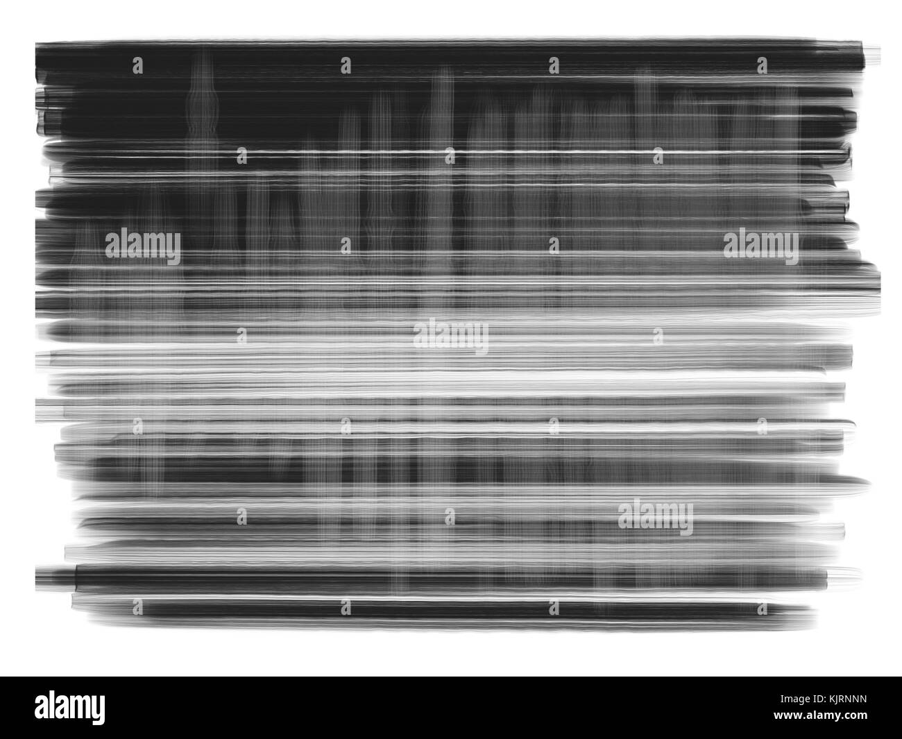 Öl Leinwand Kunst Malerei schwarz und weiß Abstract Stockfoto