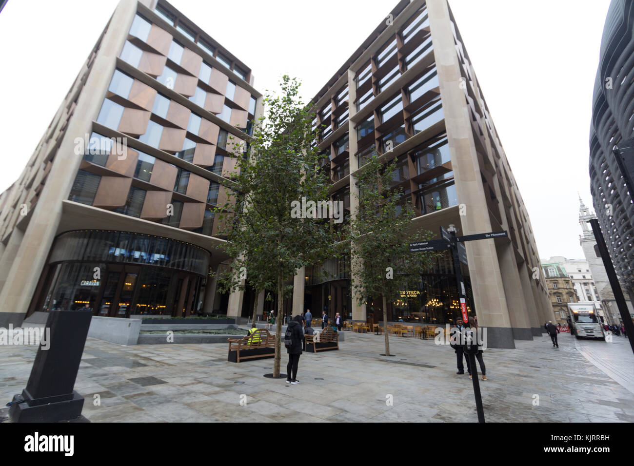 Bloomberg europäischen Hauptsitz in London, 2017 eröffnet Stockfoto
