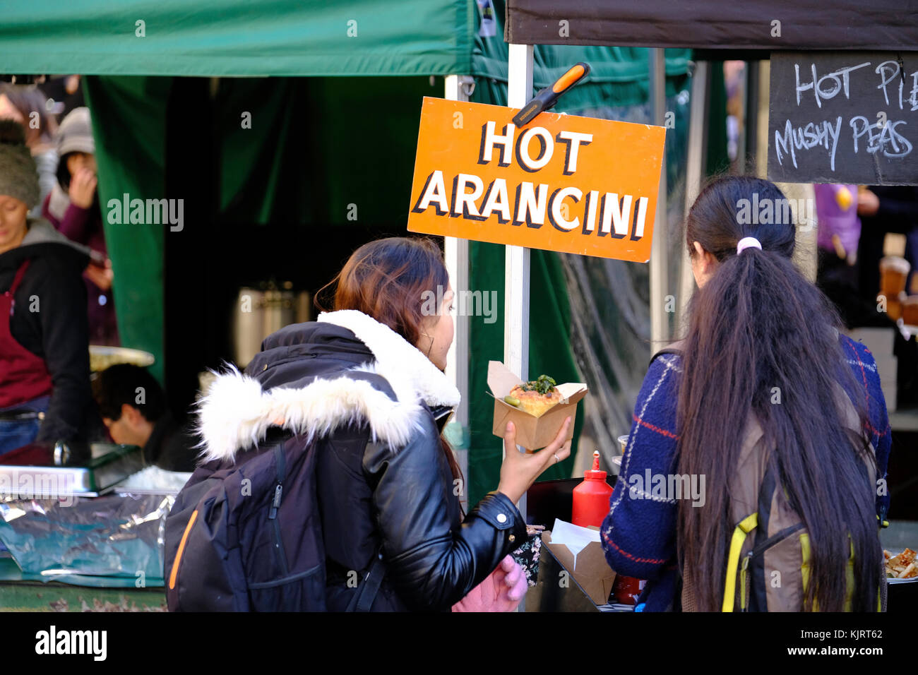 Bloomsbury Farmers Market, London, Vereinigtes Königreich Stockfoto
