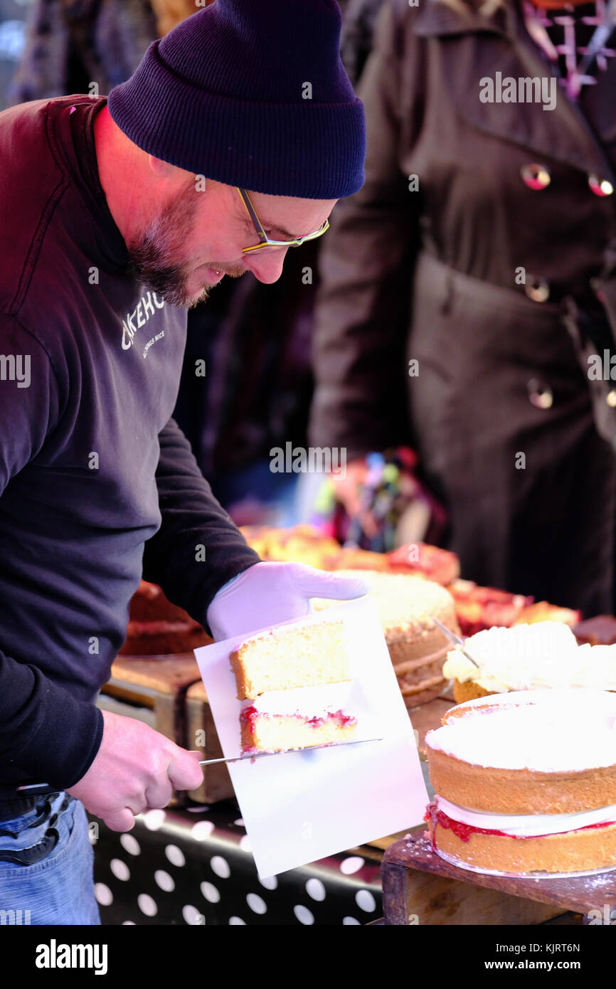 Bloomsbury Farmers Market, London, Vereinigtes Königreich Stockfoto
