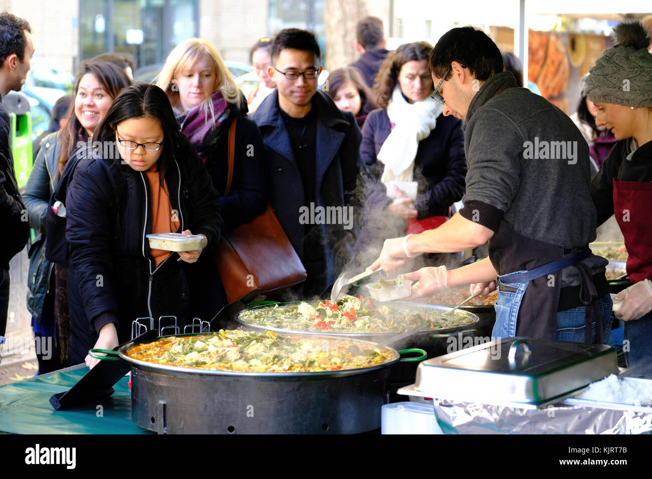 Bloomsbury Farmers Market, London, Vereinigtes Königreich Stockfoto