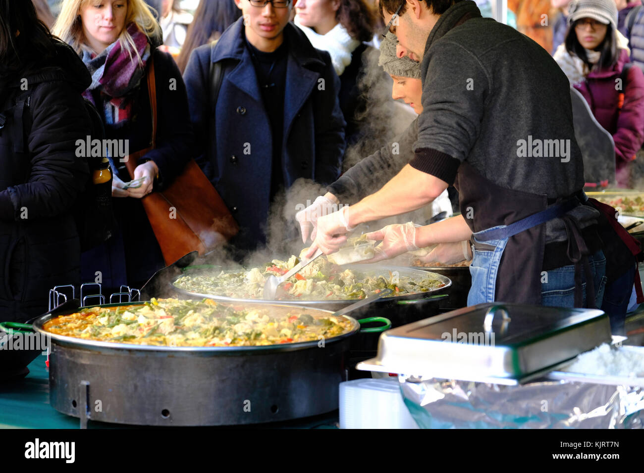 Bloomsbury Farmers Market, London, Vereinigtes Königreich Stockfoto