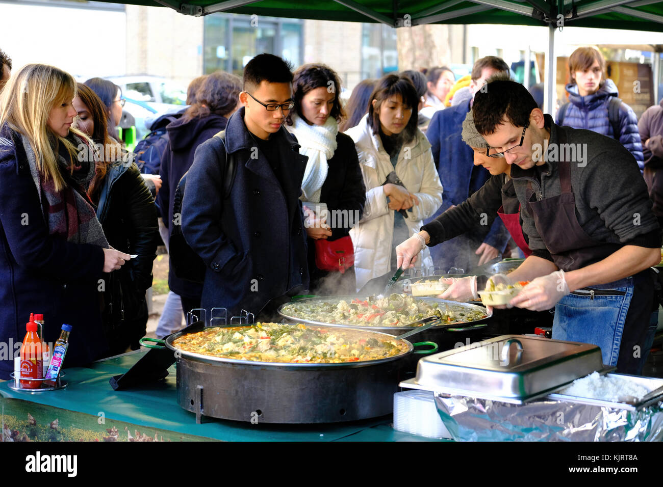 Bloomsbury Farmers Market, London, Vereinigtes Königreich Stockfoto