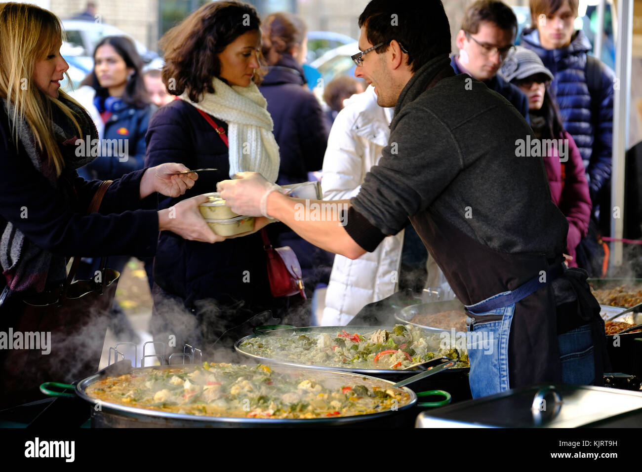 Bloomsbury Farmers Market, London, Vereinigtes Königreich Stockfoto