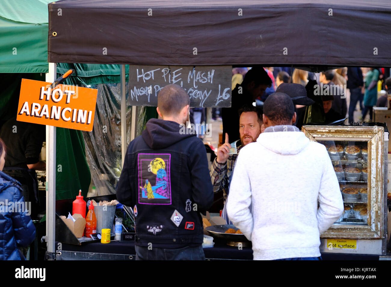 Bloomsbury Farmers Market, London, Vereinigtes Königreich Stockfoto