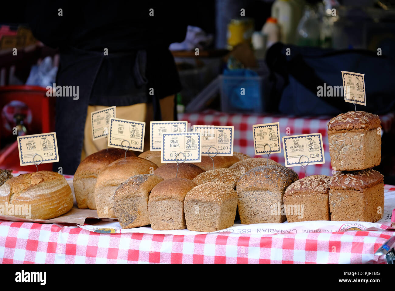 Bloomsbury Farmers Market, London, Vereinigtes Königreich Stockfoto