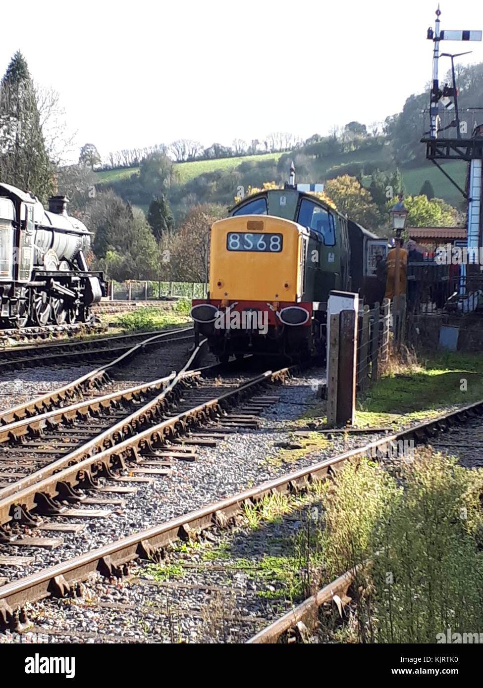 Vintage Heritage Diesel Trains South Devon Railway Diesel Gala 2017 Stockfoto