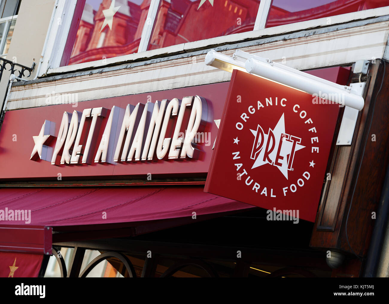 Pret a Manger, Oxford, Großbritannien Stockfoto
