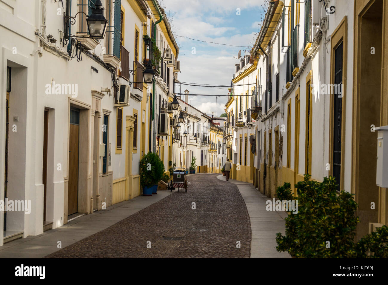 Terrassen, Barrio de San Basilio Viertel, Córdoba, Andalusien, Spanien Stockfoto