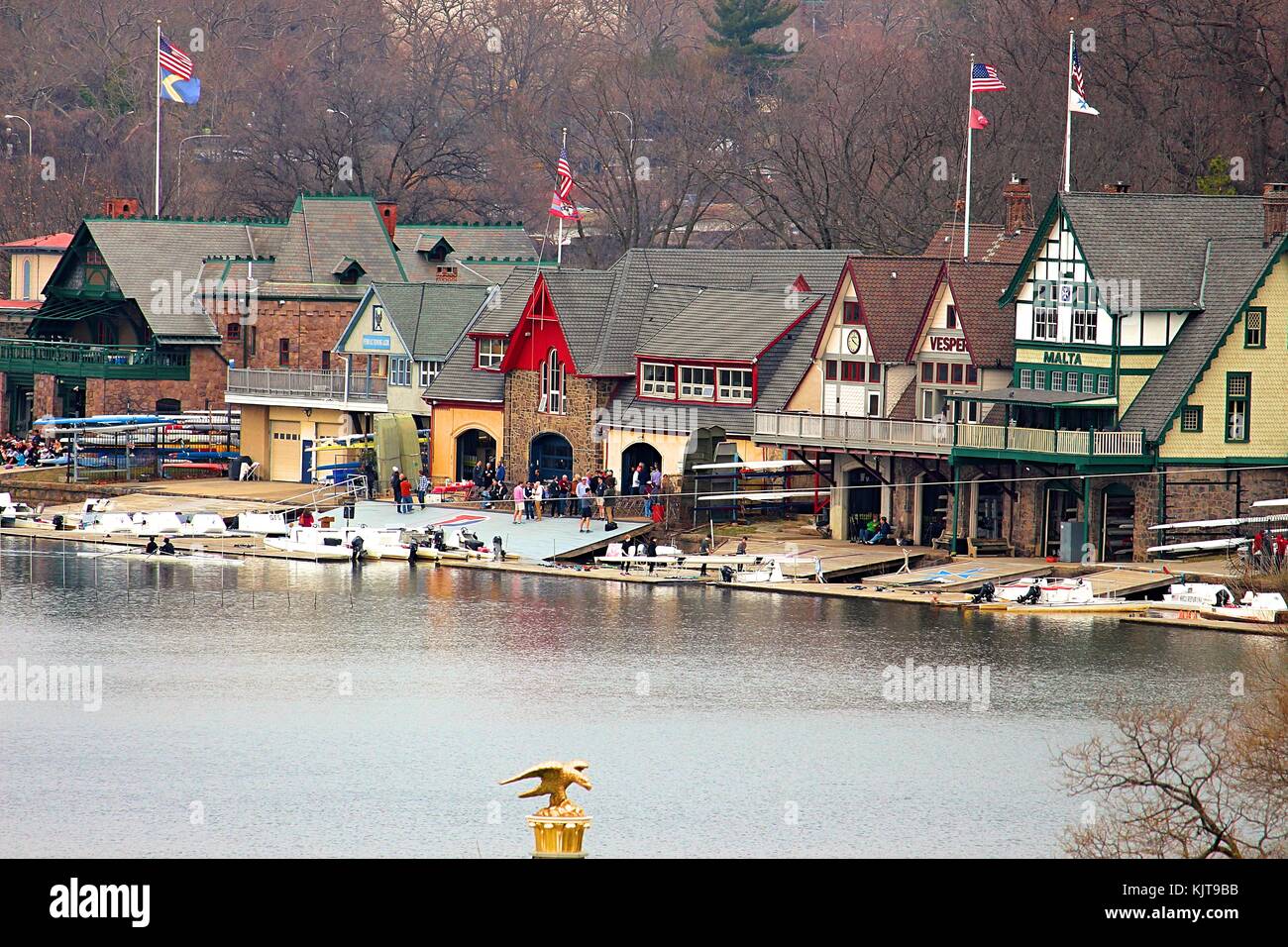 Boathouse Row, Philadelphia Stockfoto