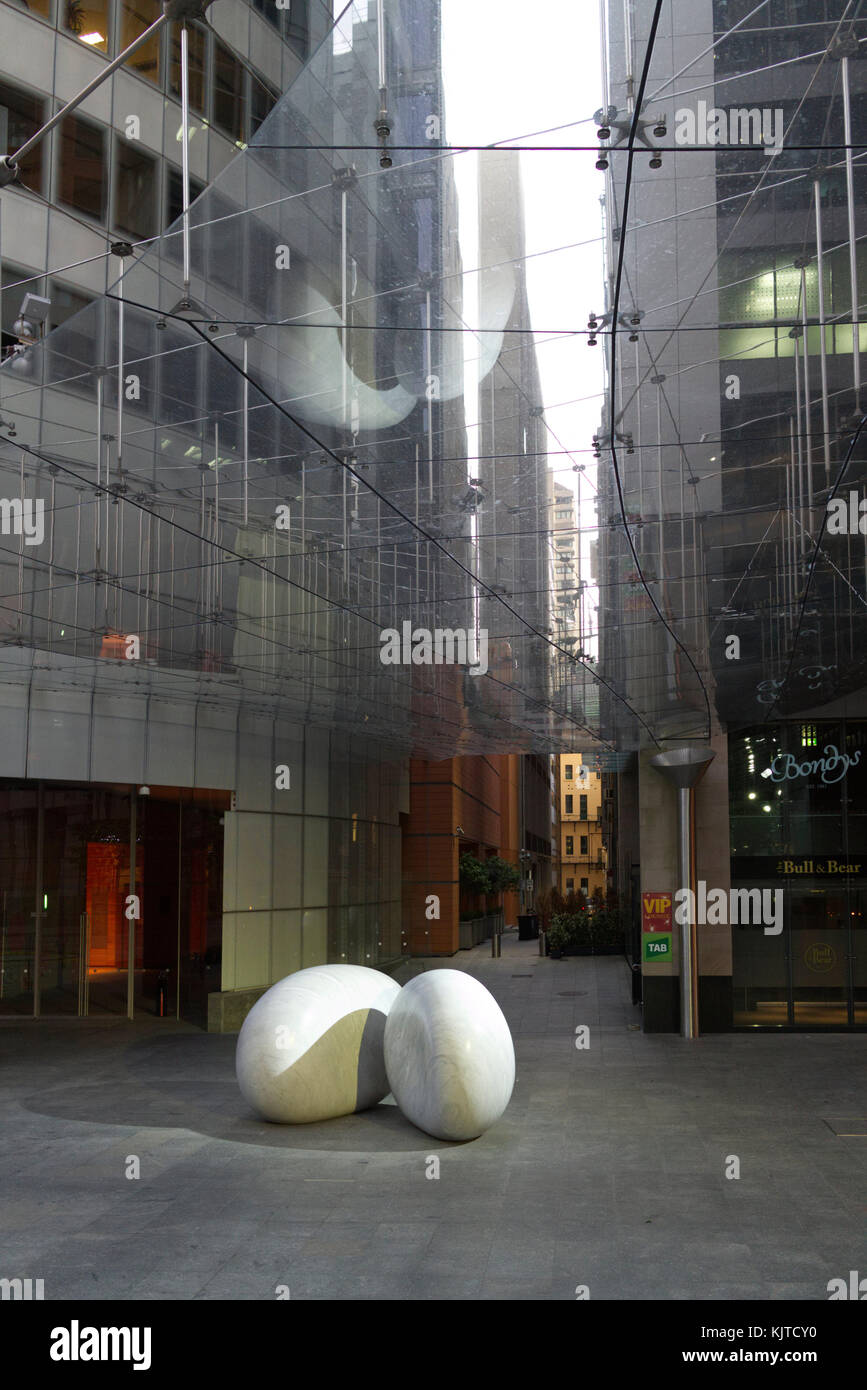 Aurora ist der gemeinsame Name von Renzo Piano preisgekrönten Büro Turm und Wohnhaus auf Macquarie Street in Sydney, Australien. Stockfoto