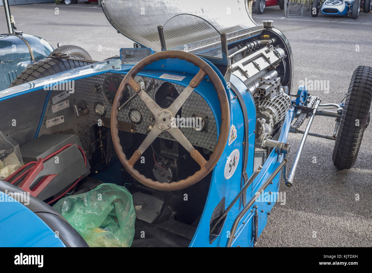 Bugatti Goodwood Revival, historischen Rennsport Stockfoto