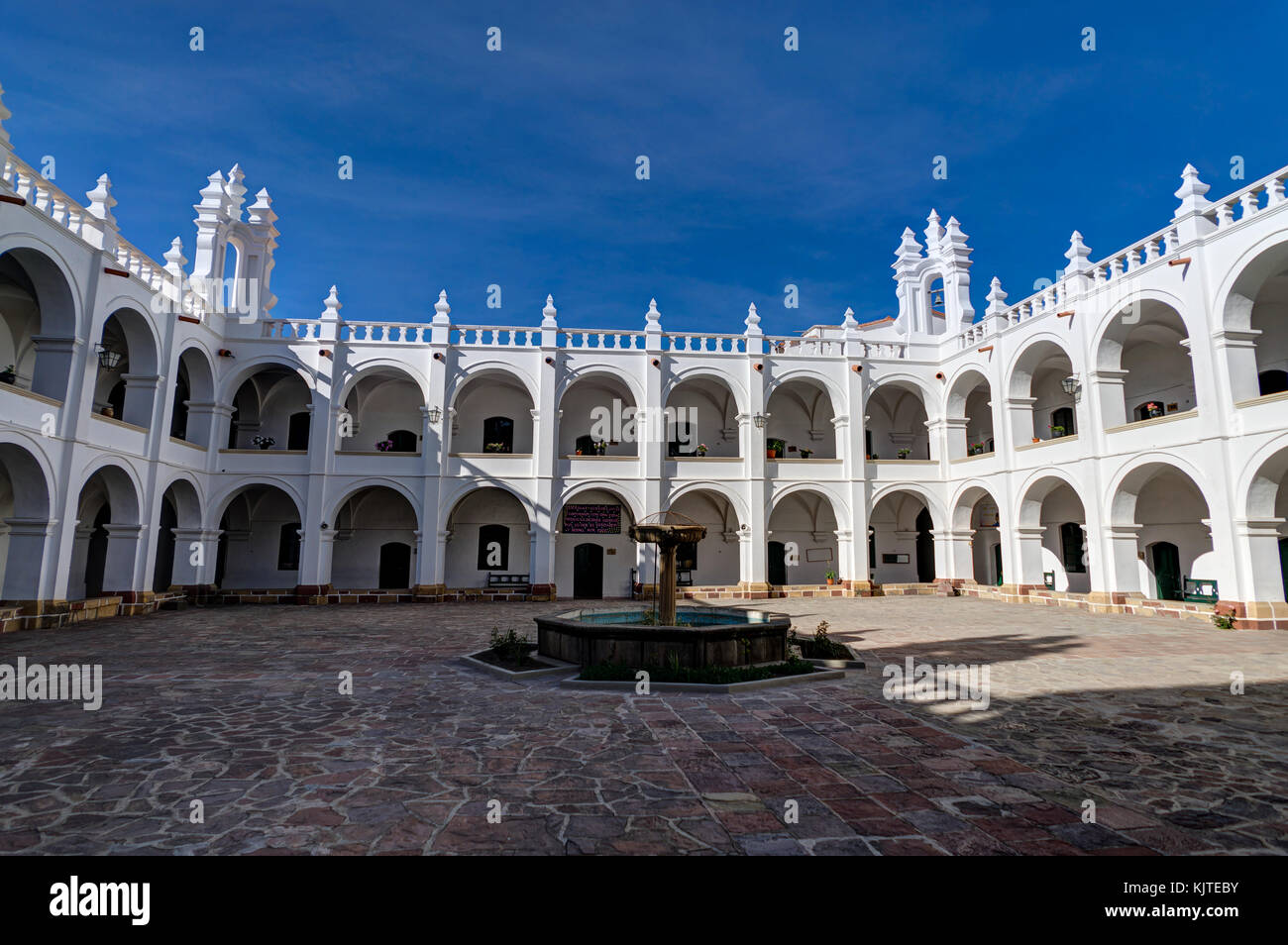 Foto im August 2017 in Sucre Bolivien, Südamerika: San Felipe Neri Kloster in Sucre genommen Stockfoto