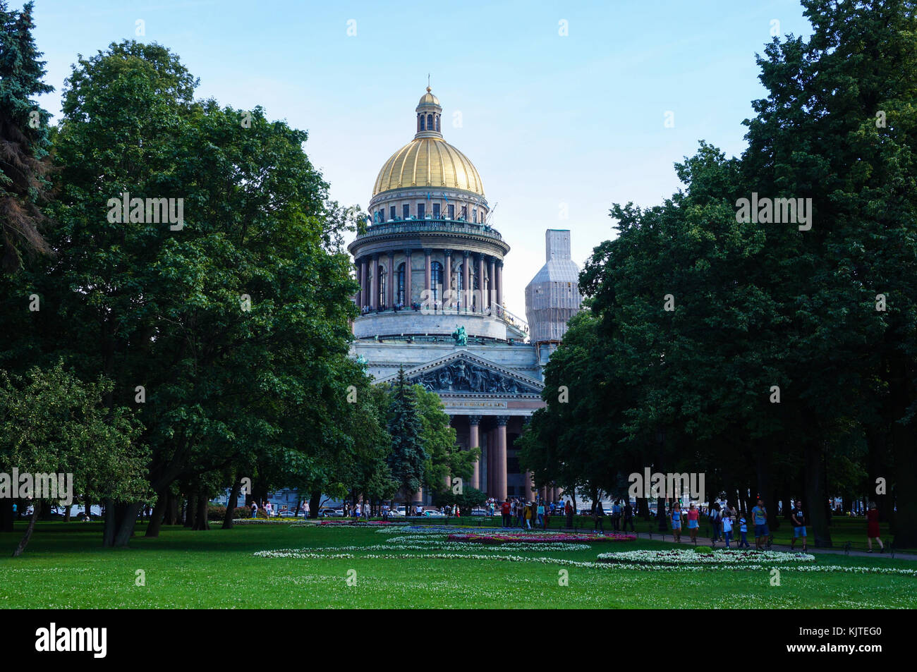 Sankt Petersburg, Russland - 27.07.2015: Die St. Isaak Kathedrale Stockfoto