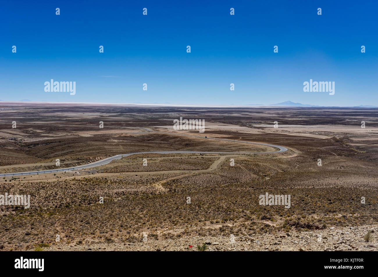 Foto im August 2017 in Uyuni in Bolivien, Südamerika: Atacama Wüste in Uyuni in Bolivien getroffen Stockfoto