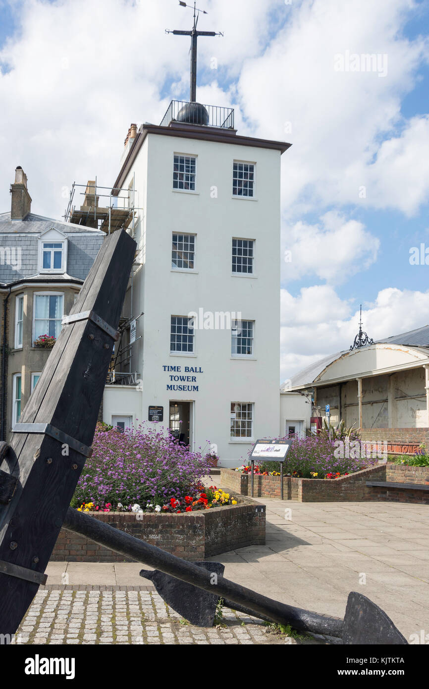 Time Ball Tower Museum, Victoria Parade, Deal, Kent, England, Vereinigtes Königreich Stockfoto