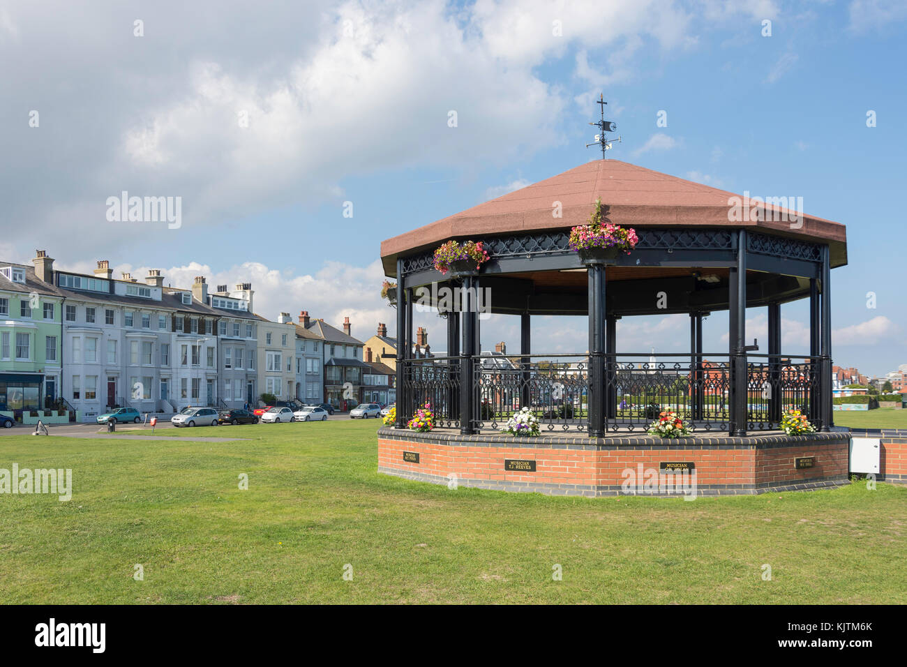 Der Deal Memorial Musikpavillon, der Strand, Walmer und Deal, Kent, England, Vereinigtes Königreich Stockfoto