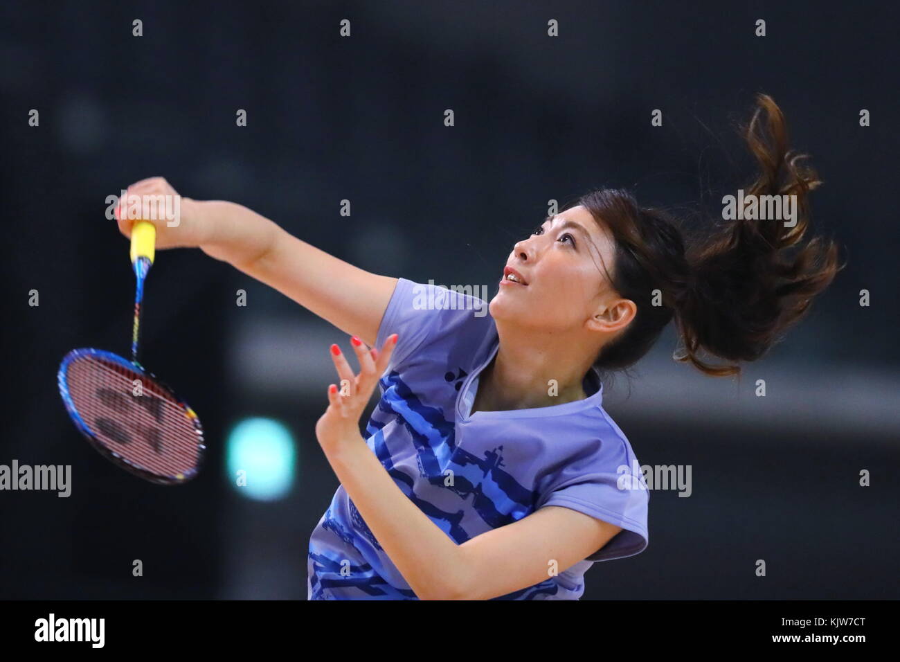 Tokio, Japan. 25 Nov, 2017. kumiko Ogura, 25. November 2017: Die auftaktveranstaltung für die musashino Wald sport Plaza in Tokio, Japan. Diese Fazilität wird hauptausstellungsgelände von Badminton, Modernen Fünfkampf (Fechten) und Rollstuhl basketball Wettbewerbe für Tokyo 2020 die Olympischen und Paralympischen Spiele. Credit: naoki Nishimura/lba Sport/alamy Leben Nachrichten Quelle: Lba Co. Ltd./alamy leben Nachrichten Stockfoto