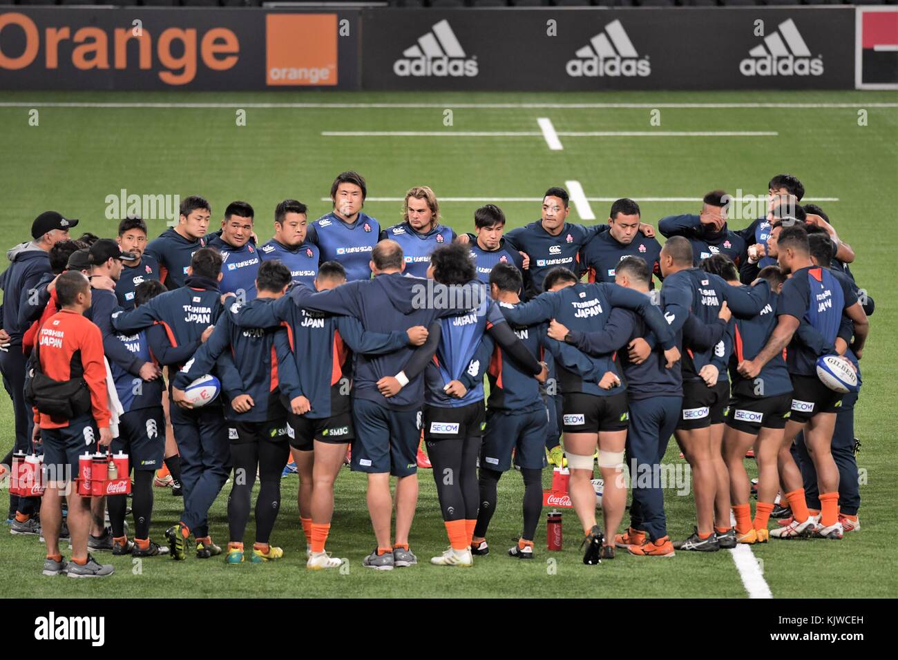 Nanterre, Frankreich. November 2017. Rugby : Rugby Japan National Team Training in der U Arena in Nanterre, Frankreich . Quelle: FAR EAST PRESS/AFLO/Alamy Live News Stockfoto