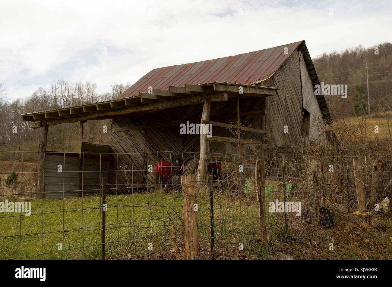 Rustikale Nord-Carolina Scheune Stockfoto