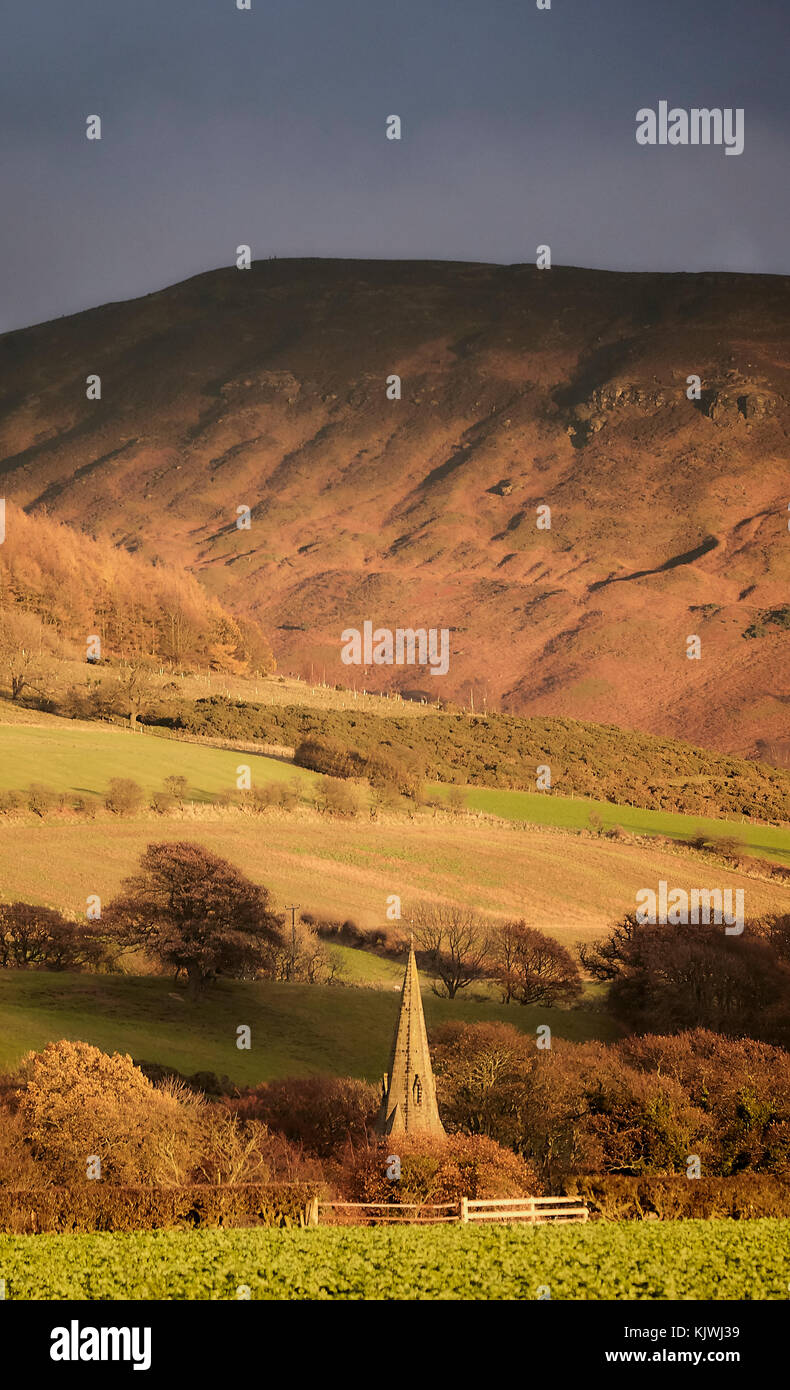 Swainby Landschaft im Hochformat. Stockfoto