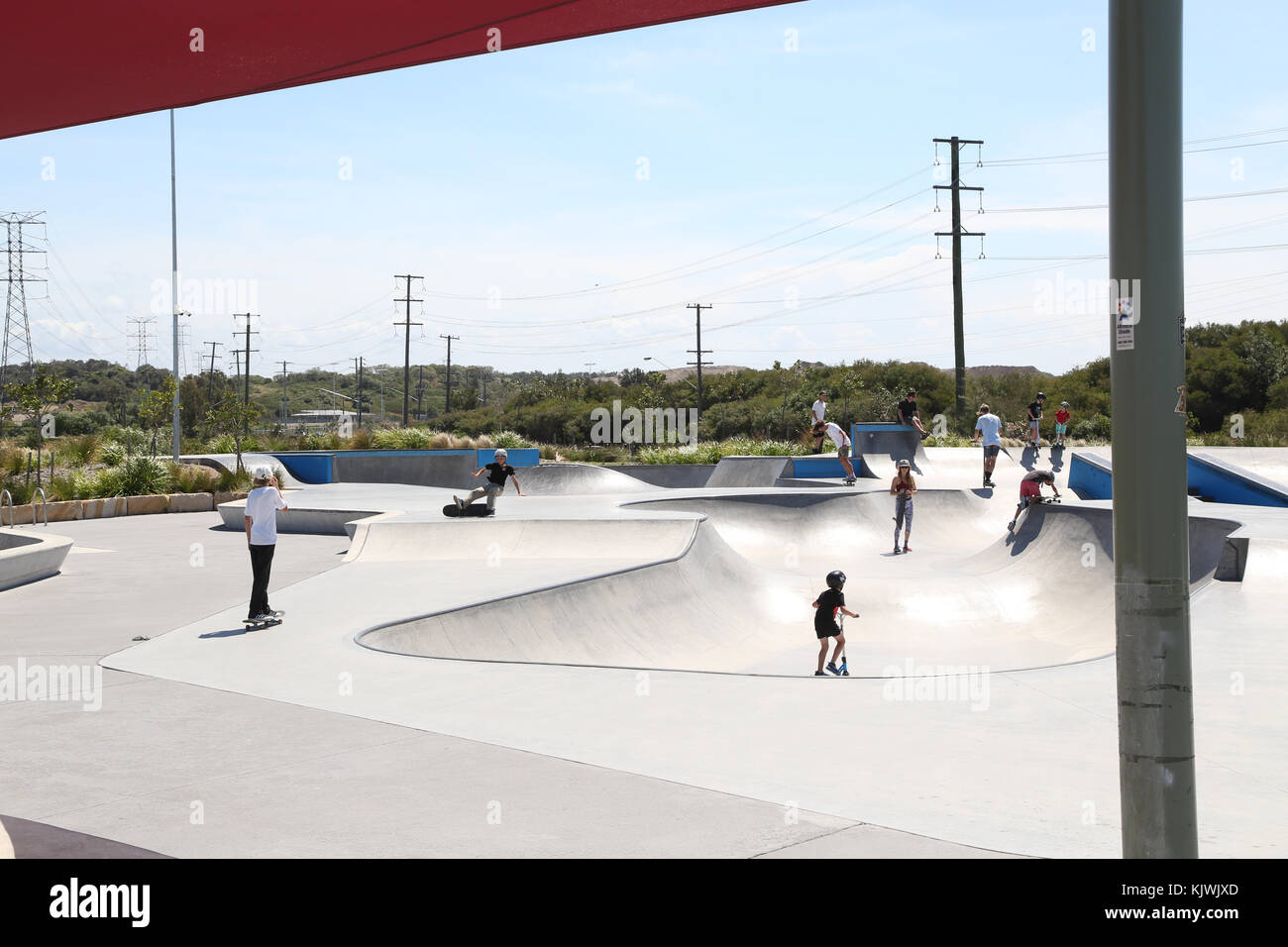 Greenhills Sports Complex Skate Park in Kurnell, Sutherland Shire