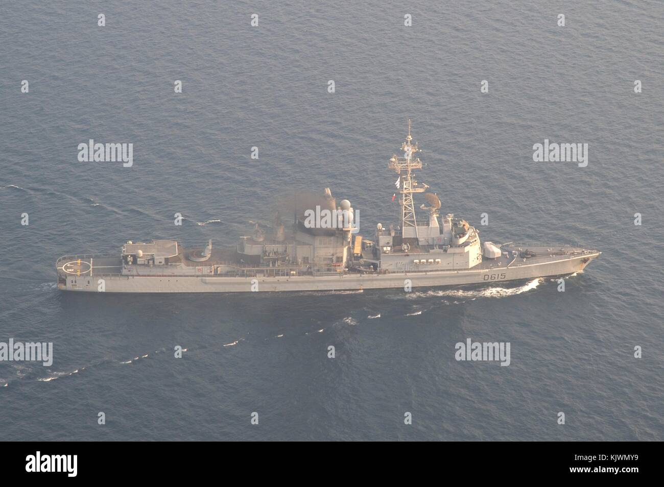 Die französische Marine cassard-Klasse anti-air defence destroyer Frigate fs Jean Bart parow unterwegs 19. September 2017 in den Arabischen Golf. (Foto von MCS 2 elesia k. Patten über planetpix) Stockfoto