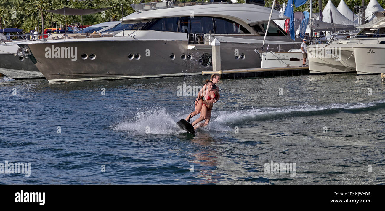 Aneta Šacherová, Tschechische Republik 2016 Welt Jetsurf Meister. Stockfoto