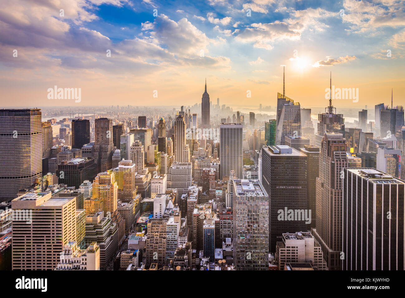 New York, New York, USA Skyline. Stockfoto