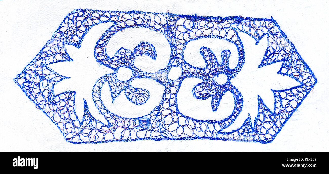 Ukrainische folk Stickerei, handgefertigte Stockfoto