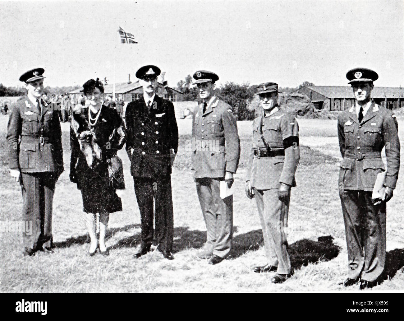 Ole Friele Backer Krigskorset für Dieppe Stockfoto