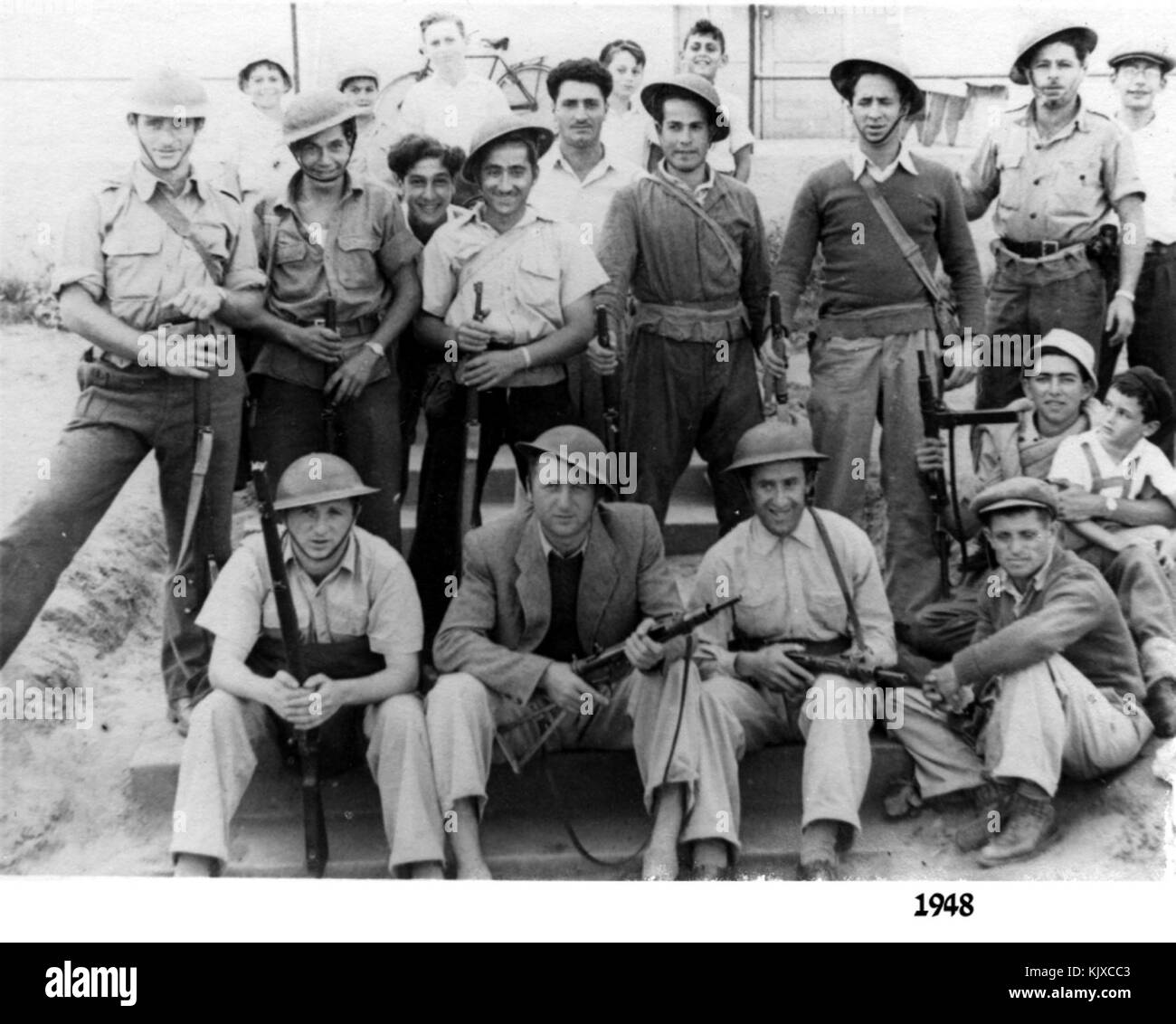 Israel8656Soldaten von Magdiel 15.5.1948 Stockfoto
