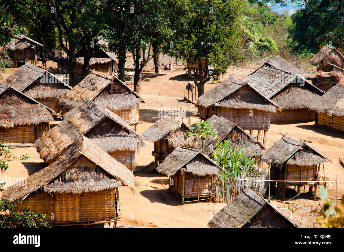 Verbot mok Chong Dorf - Laos Stockfoto