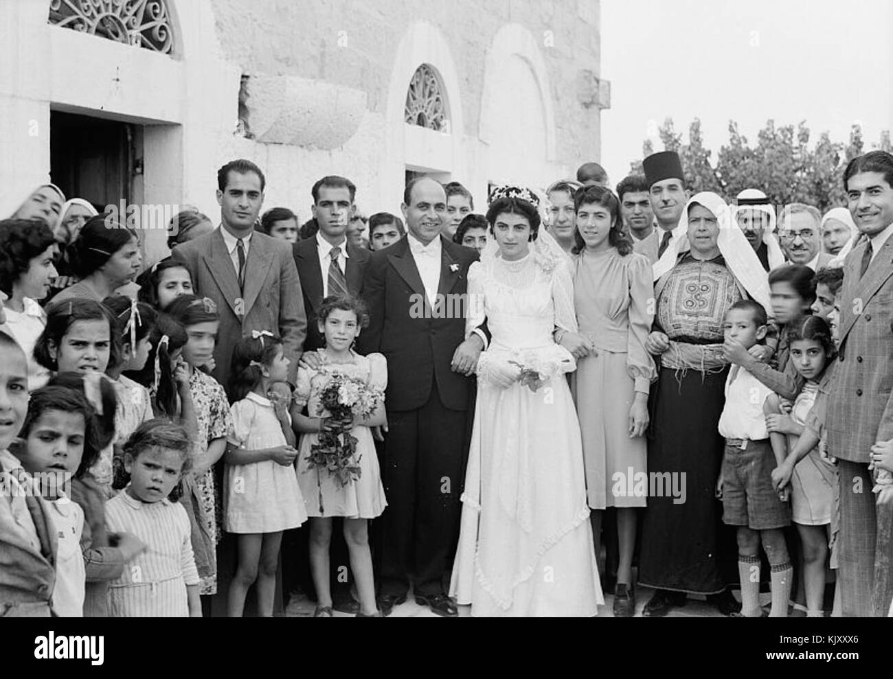 Christliche Hochzeit Beit Jala Stockfoto