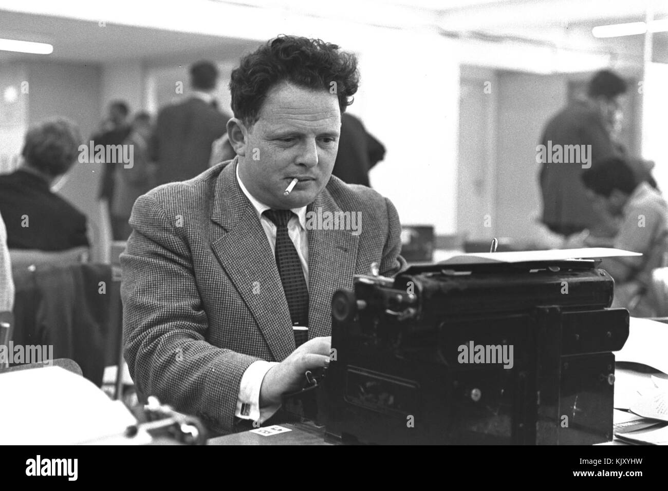 Tommy Lapid an eichman Studie 1961 Stockfoto